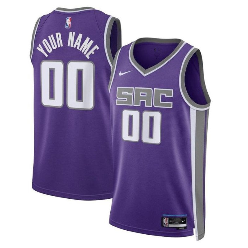 Camiseta unisex de la NBA de los Sacramento Kings 2023, morada - Edición Icon