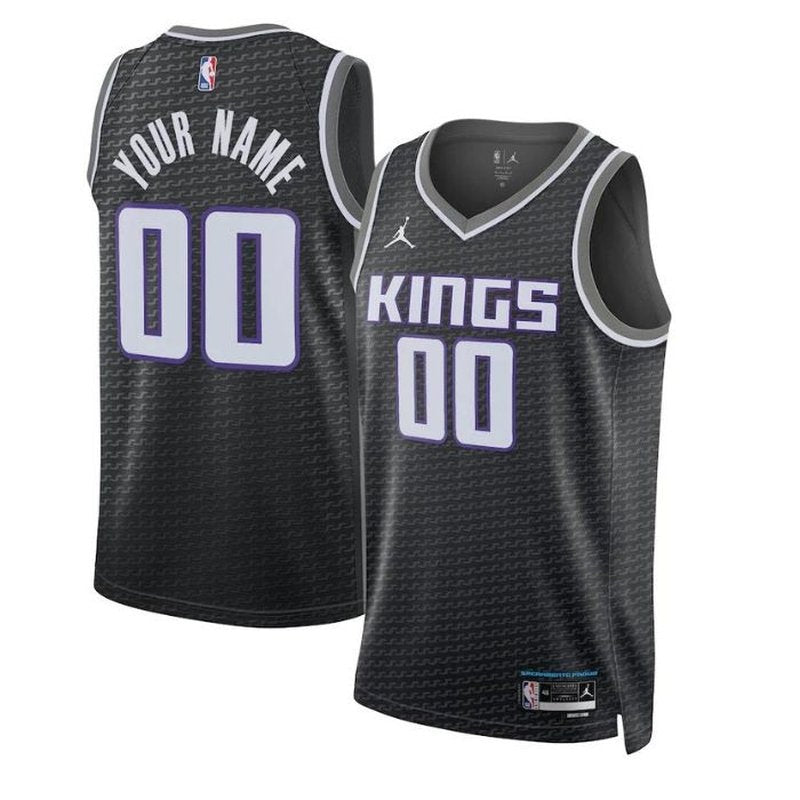Camiseta unisex de la NBA de los Sacramento Kings 2023 - Edición Statement - Negra