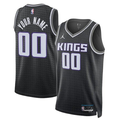 Camiseta unisex de la NBA de los Sacramento Kings 2023 - Edición Statement - Negra