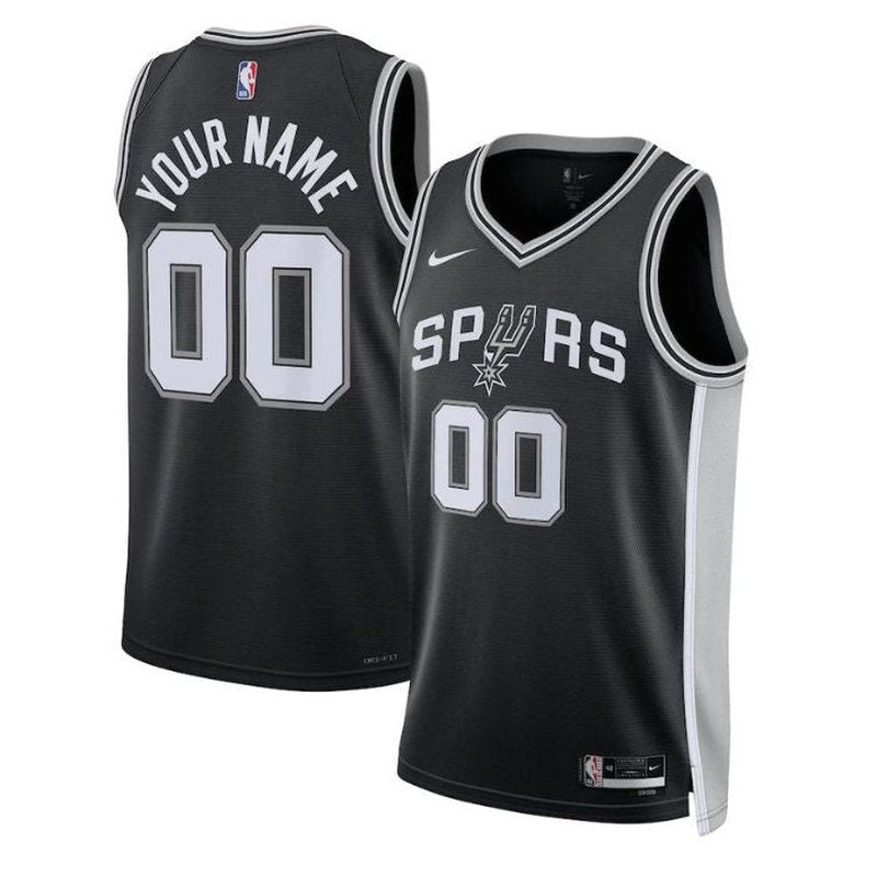 Camiseta unisex de la NBA San Antonio Spurs 2023 negra - Edición Icon