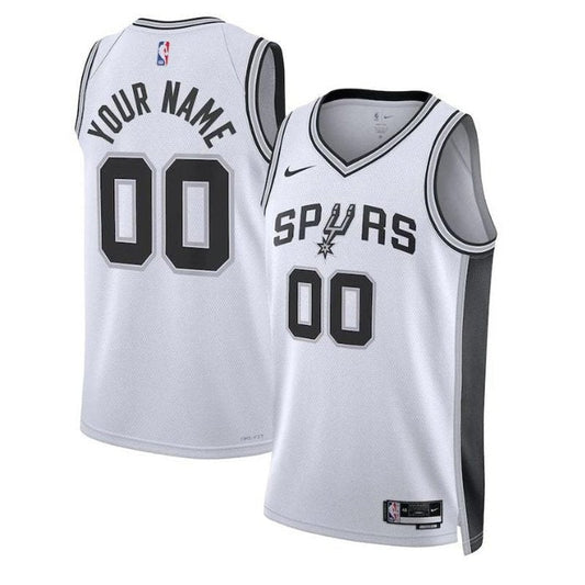 Camiseta unisex blanca de la NBA de los San Antonio Spurs 2023 (edición de la asociación)