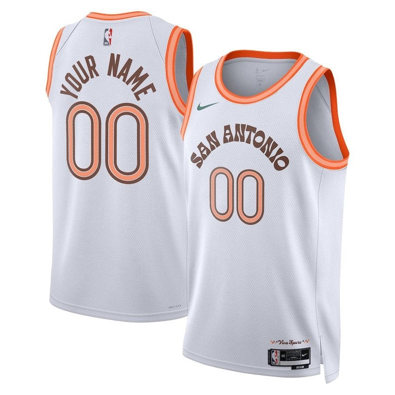 Camiseta unisex de la NBA de los San Antonio Spurs (23/24) - Blanca - Edición Ciudad