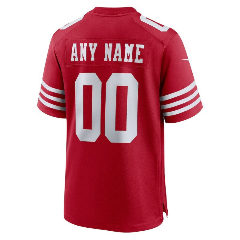 Camiseta personalizada de la NFL de los San Francisco 49ers - Escarlata