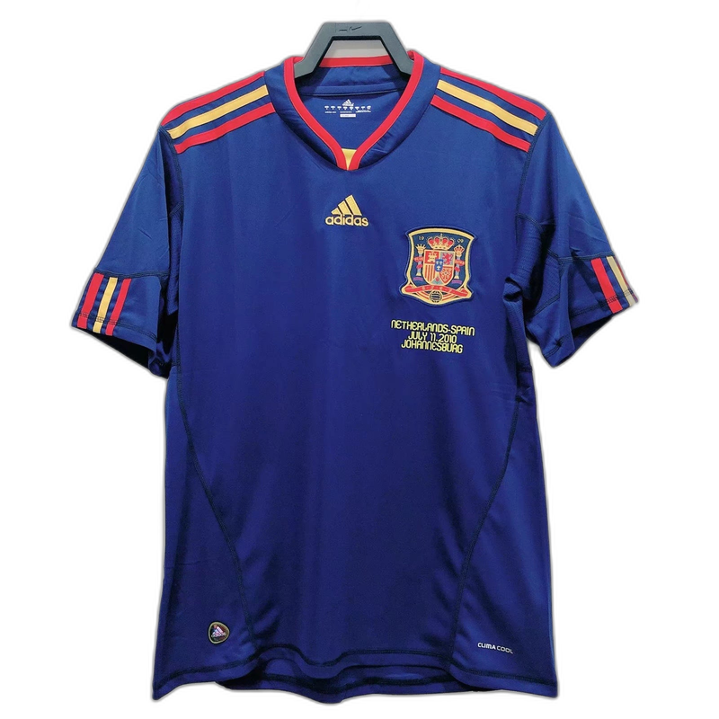 Camiseta de visitante de España para la Final II del Mundial 2010 (versión retro)