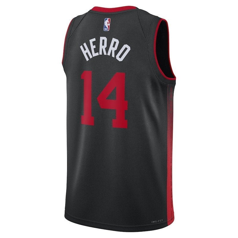 Camiseta unisex de la NBA Tyler Herro Miami Heat 23/24 - Negra - Edición Ciudad