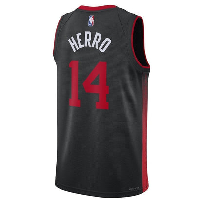 Camiseta unisex de la NBA Tyler Herro Miami Heat 23/24 - Negra - Edición Ciudad