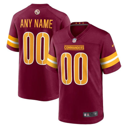 Washington Commanders - Camiseta personalizada de la NFL color burdeos