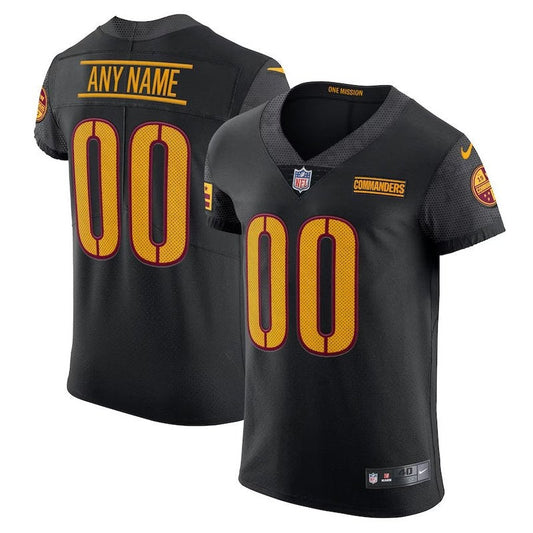 Camiseta alternativa personalizada de la NFL de los Washington Commanders (negro)