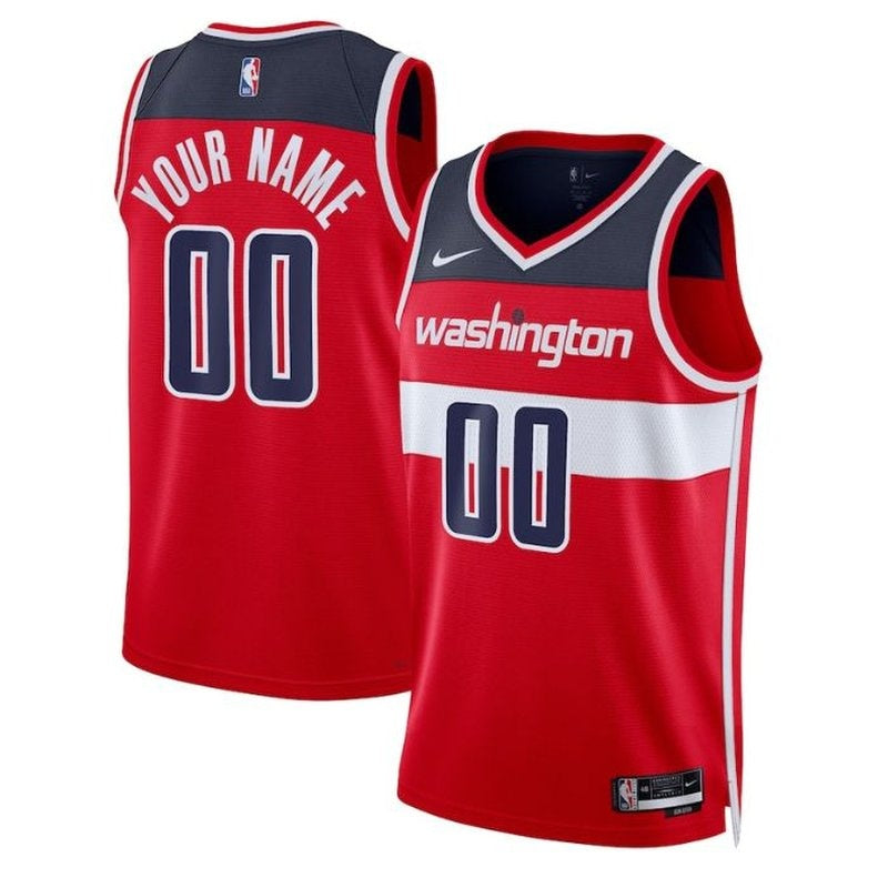 Camiseta unisex de la NBA Washington Wizards 2023, roja - Edición Icon