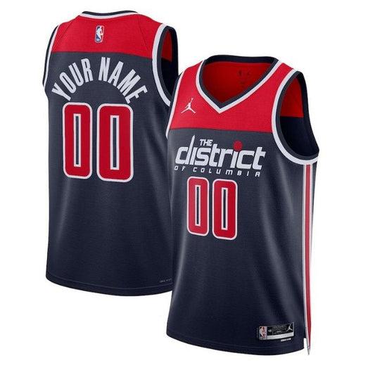 Camiseta unisex de la NBA de los Washington Wizards 2023 - Edición Statement - Azul marino
